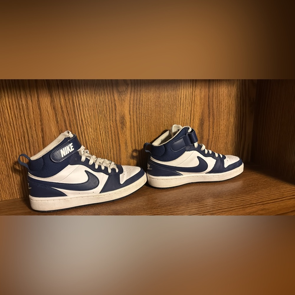 Nike Navy and White Athletic Shoes